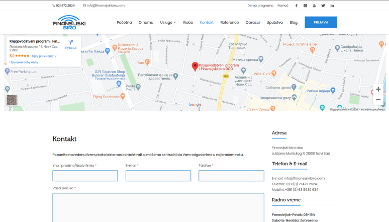 Example map - Finansijski biro D.O.O.